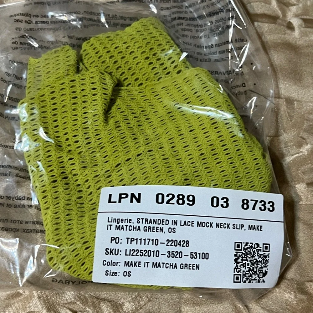 Matcha Green Mock Neck Slip - Picture 2 of 3